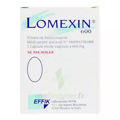 Lomexin 600 Mg Caps Molle Vaginale Plq/1 à VESOUL